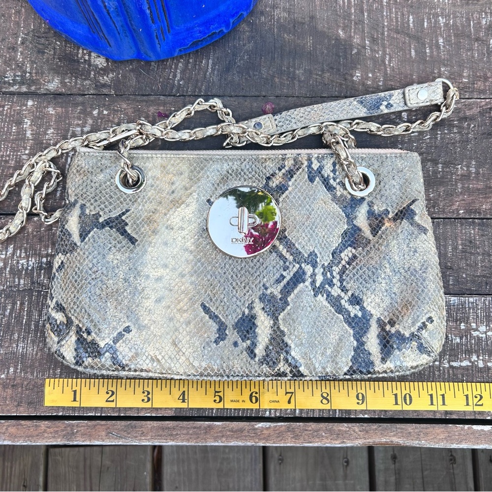 Dkny Genuine Leather Python Convertible Crossbody… - image 8